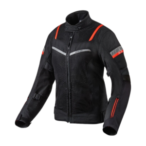 Chaqueta REV'IT Tornado 3 Black, ventilada e impermeable, con protecciones CE Nivel 2 para moto.