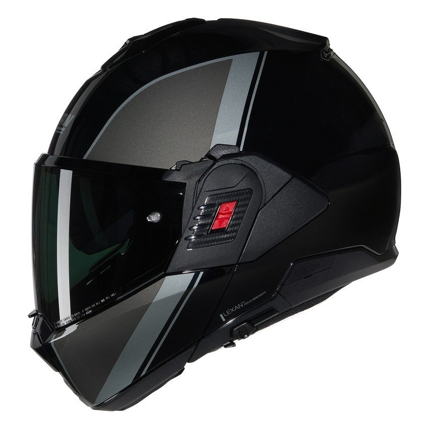 CASCO NOLAN N120-1 VS NEGRO/GRIS/PLATA 341