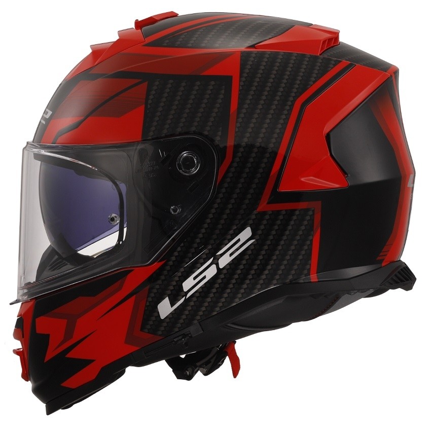 CASCO LS2 FF800 STORM II TRACKER BLK RED